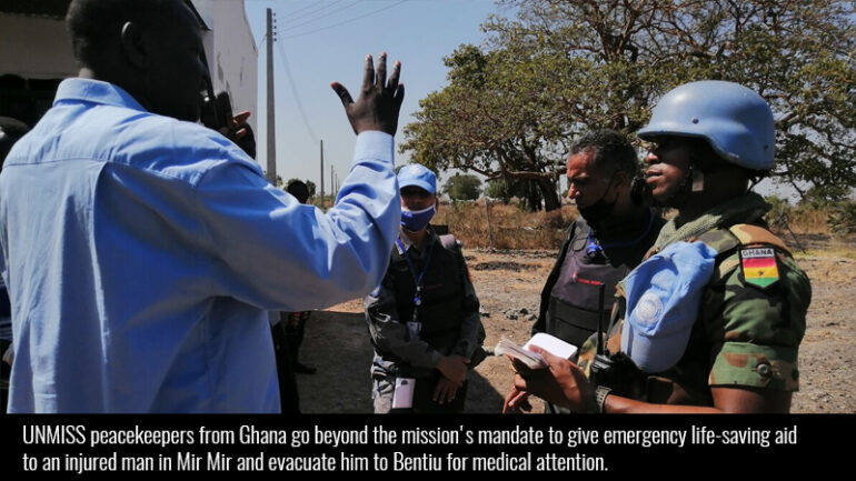 UNMISS peacekeepers from Ghana