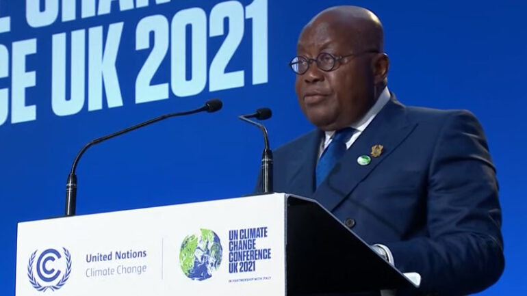 Akufo-Addo addresses world leaders at COP26-1